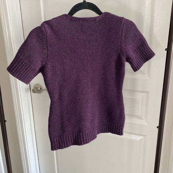 H+ Hannoh Wessel 100% Cashmere Short Sleeve Sweater Size S - Picture 3 of 5